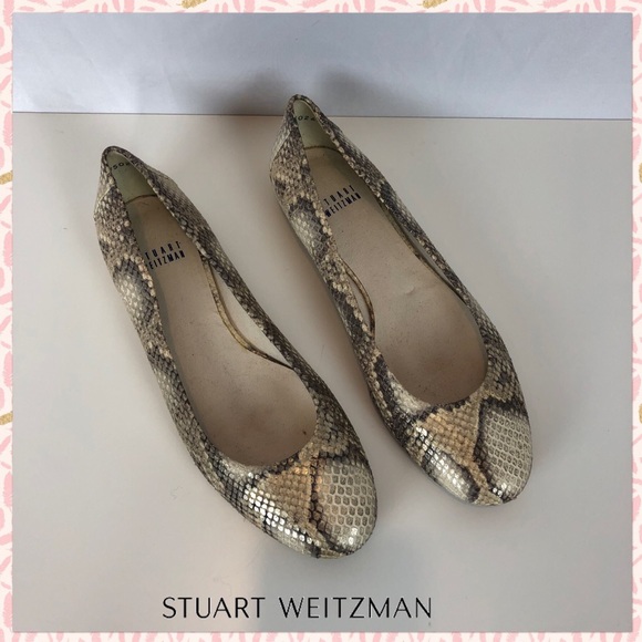 Stuart Weitzman Snakeskin Ballet Flats - Picture 7 of 7